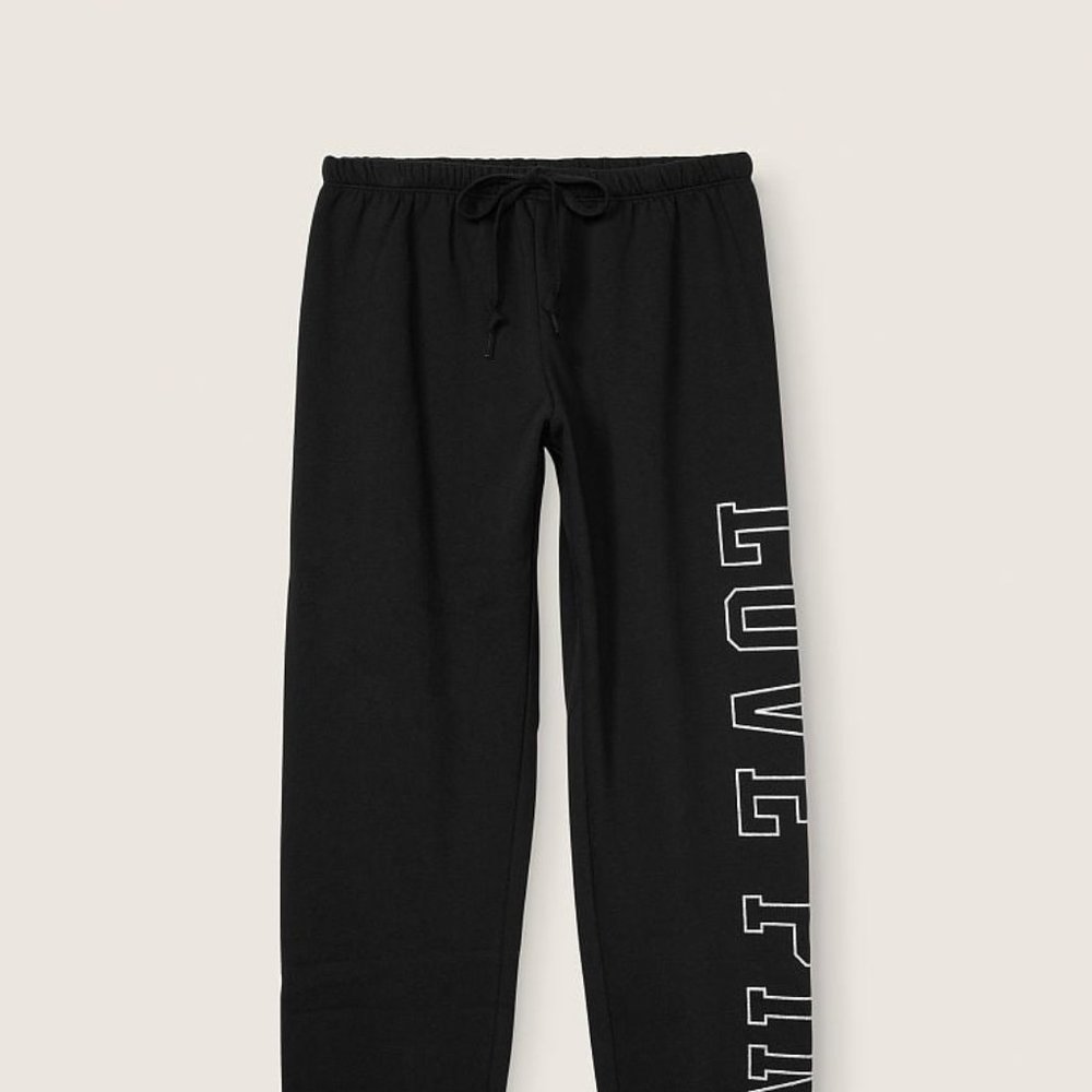 VS PINK FLEECE CLASSIC SWEATPANTS LARGE *** NEW, IN PACKAGE *** - Picture 4 of 5